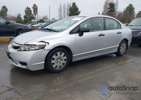 2010 Honda Civic Vp from USA, damaged, VIN 2HGFA1F39AH510814